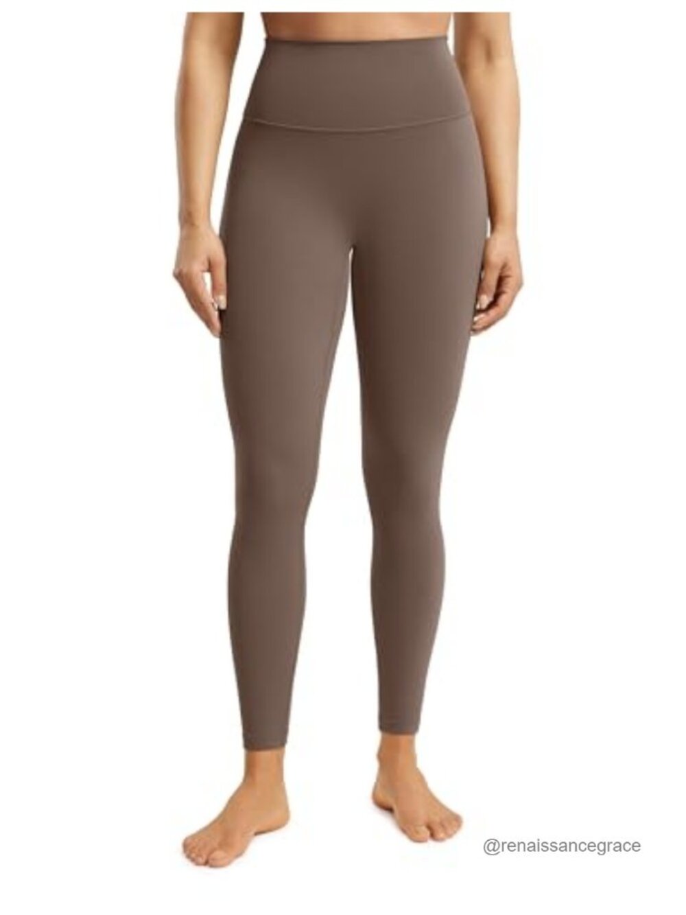 High Waisted Seamless Yoga Leggings No Front Seam Buttery Soft 25"
